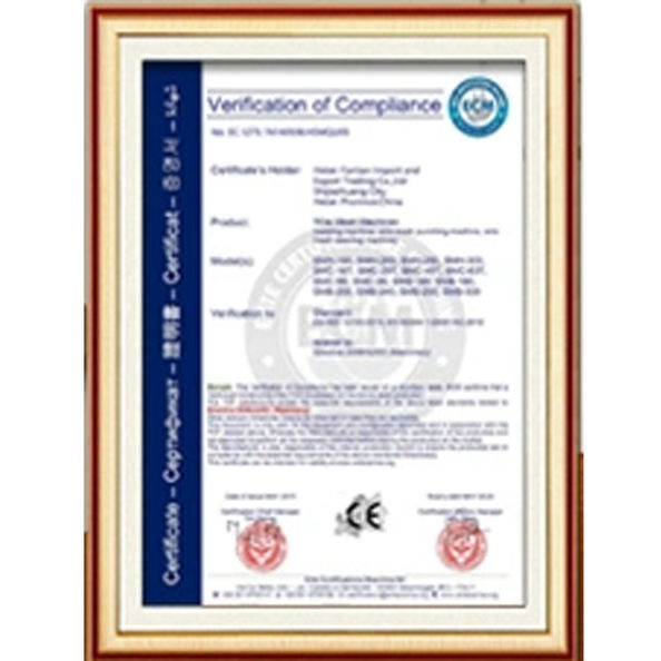 Cina Dongguan Zhaoyi Hardware Products Co., LTD. Sertifikasi